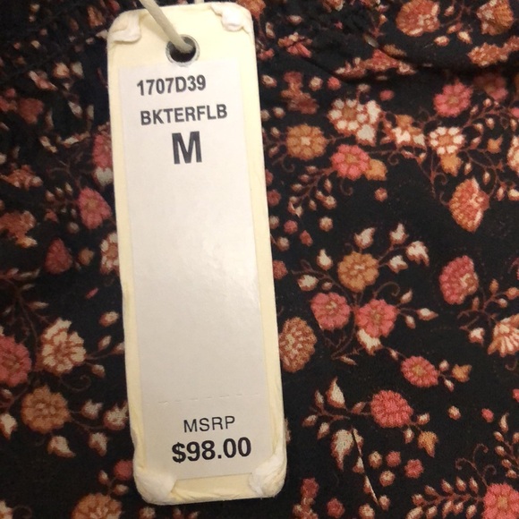 Max Studio | Floral Smocked Mock Neck Ruffled Blouse - Picture 6 of 9